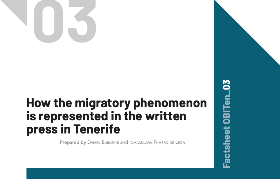 How the migratory phenomenon is represented in the written press in Tenerife